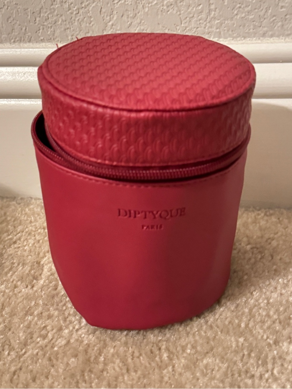 New Diptyque Limited Edition Red Toiletry Bag make up bag